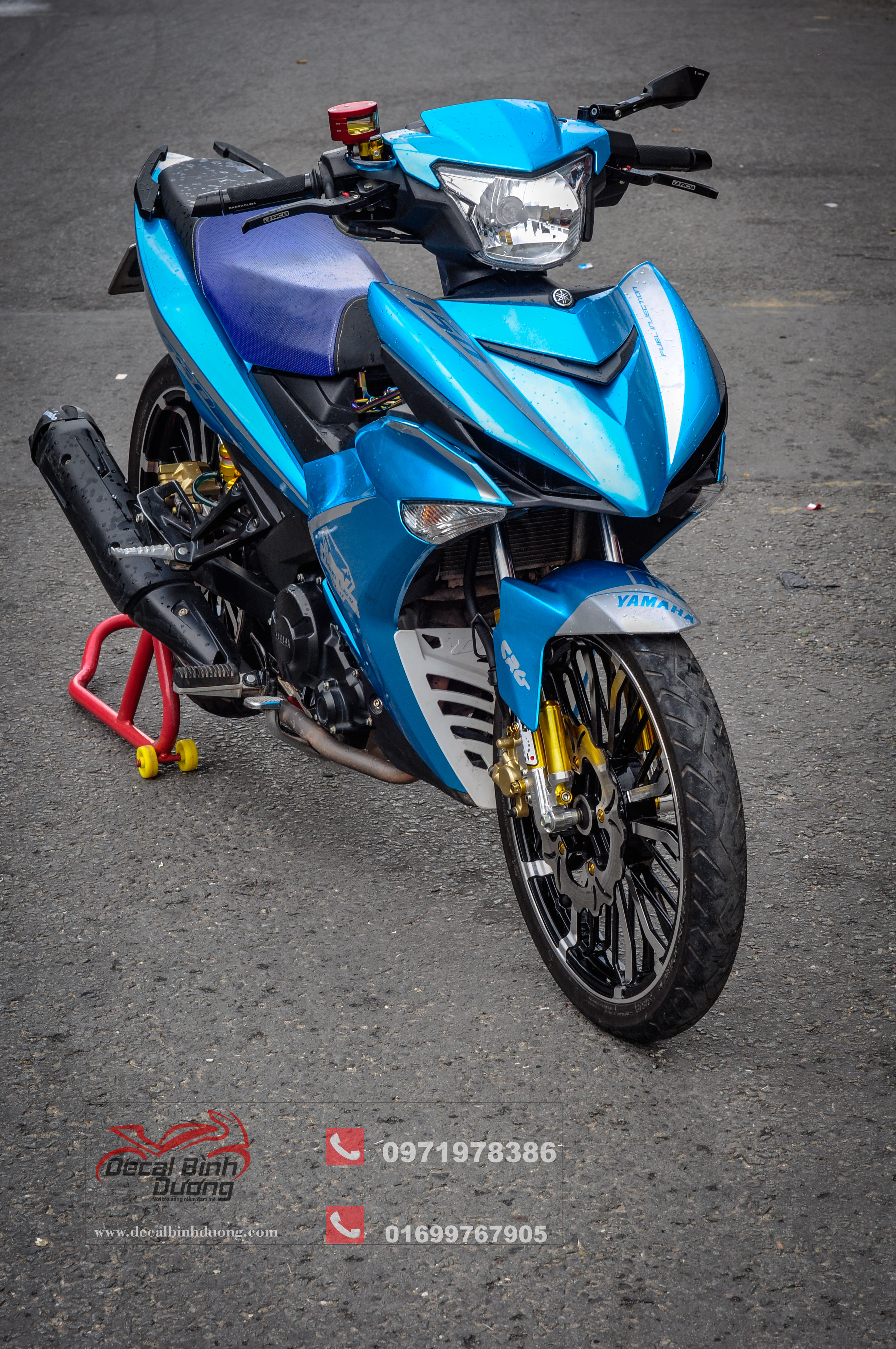 Tem Exciter 150 Xanh Ngọc Đẹp Ngất Ngây